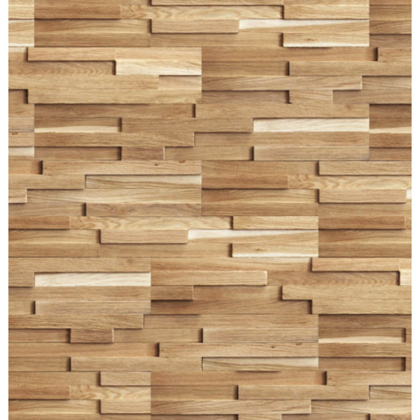 Alpen Home Hornung 12 cm x 57 cm Peel and Stick Reclaimed Wood Wall